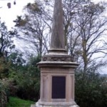 the monument to the men who died during the building of the Britannia Bridge