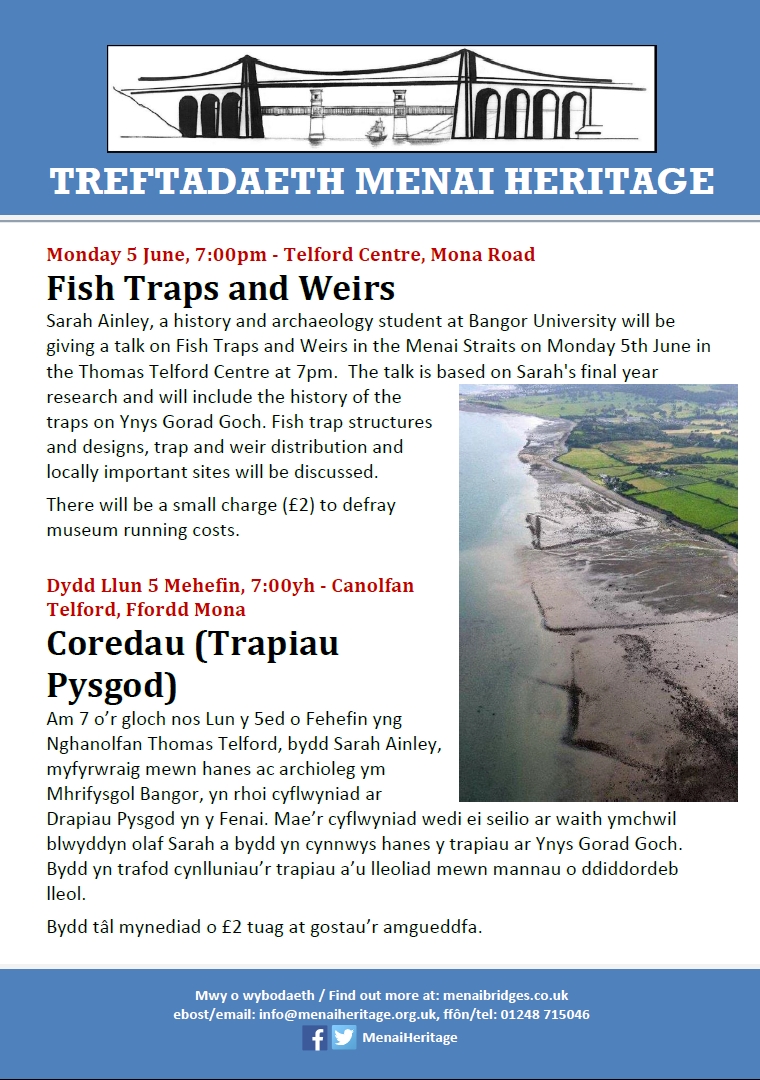 Talk on Fish Traps and Weirs - 5 June 2017 - Menai Heritage